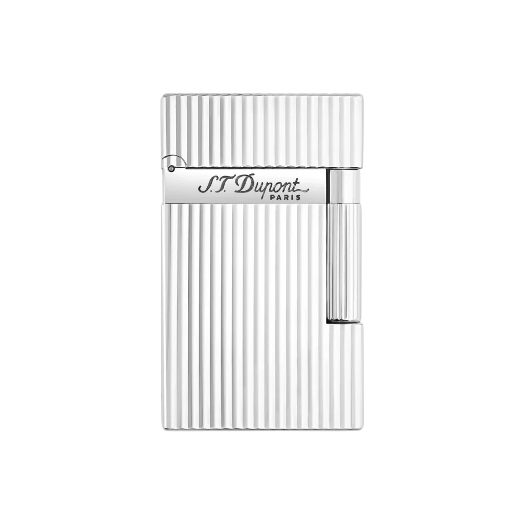 S.T.Dupont Ligne 2 Verticle Lines Silver Plated Lighter