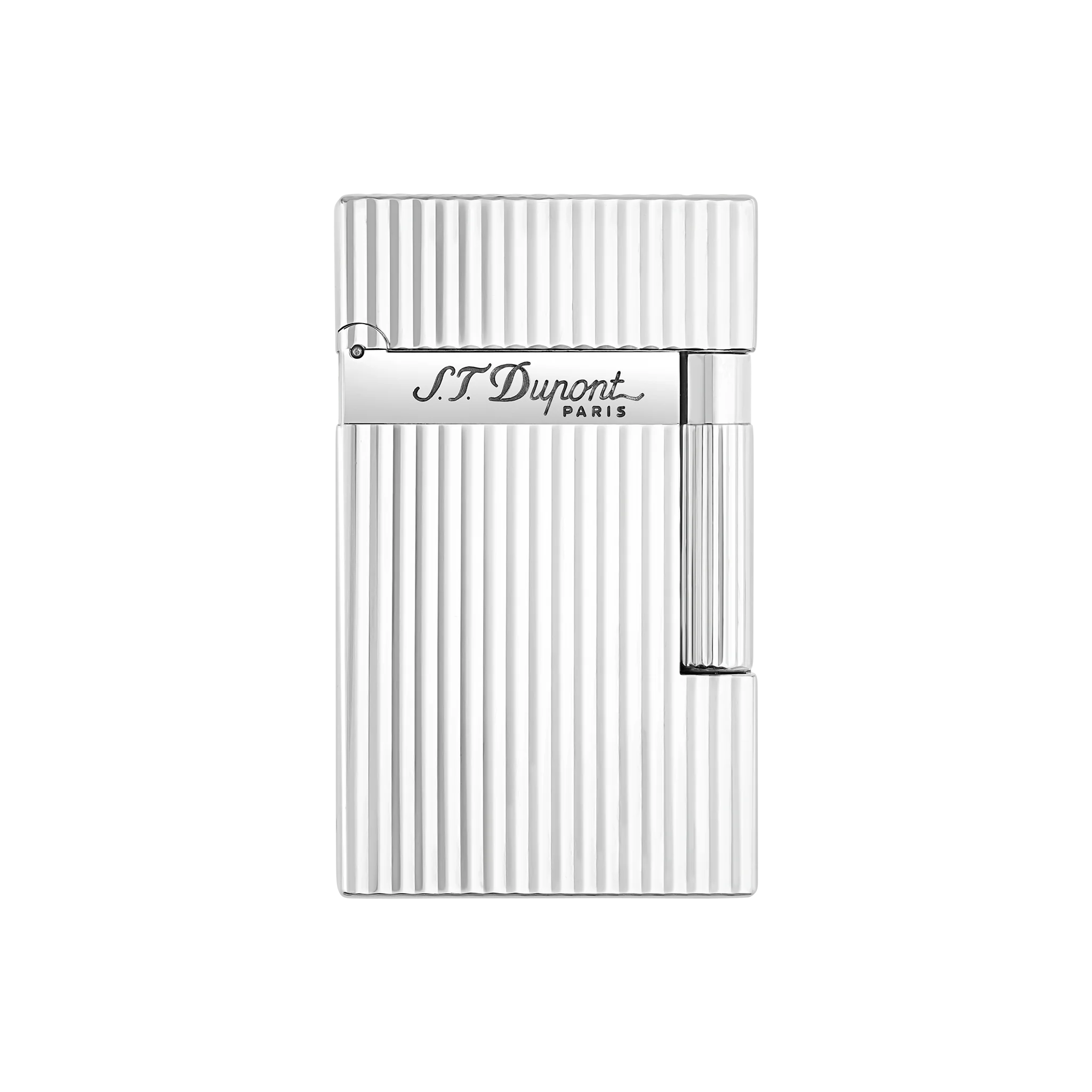 S.T.Dupont Ligne 2 Verticle Lines Silver Plated Lighter
