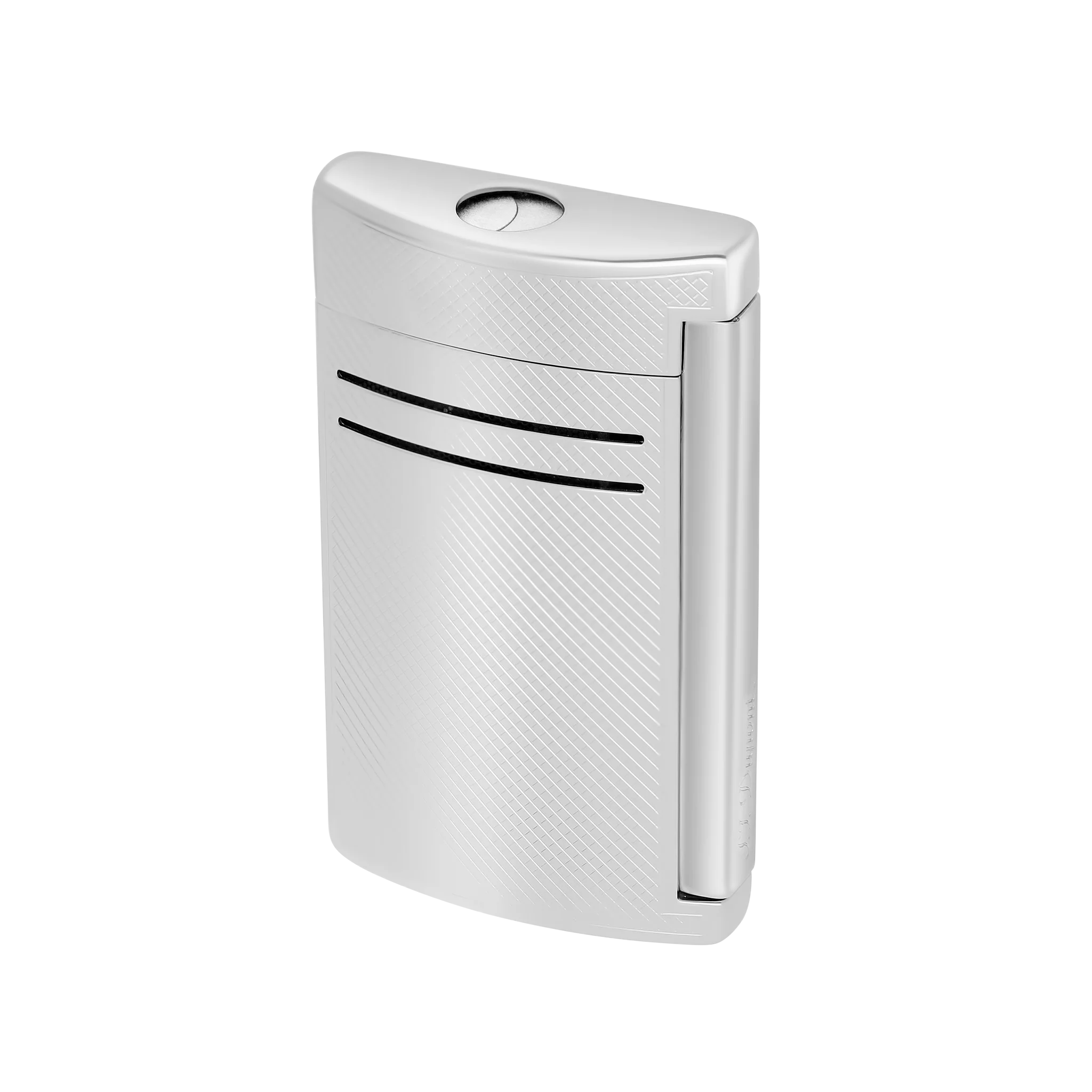 S.T. Dupont Maxijet Lighter – Chrome Grid - Image 3