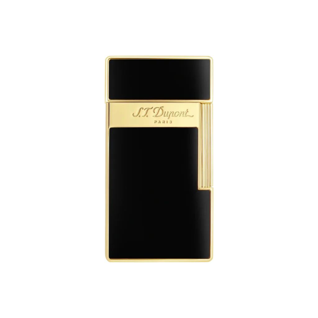 S.T. Dupont Biggy Black & Golden Lighter