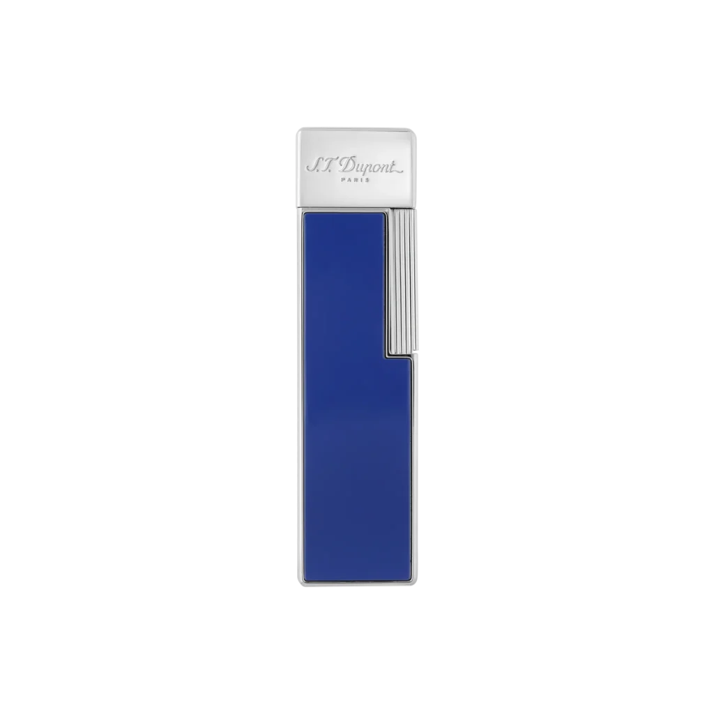 S.T. Dupont Twiggy Blue & Chrome Lighter