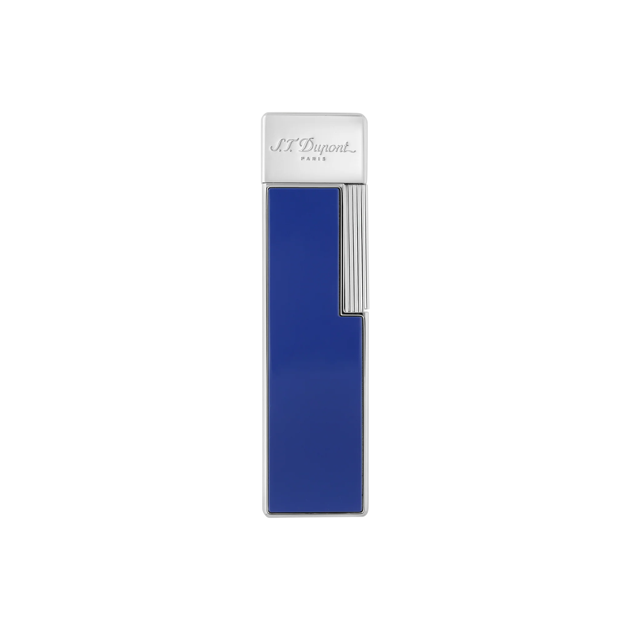 S.T. Dupont Twiggy Blue & Chrome Lighter