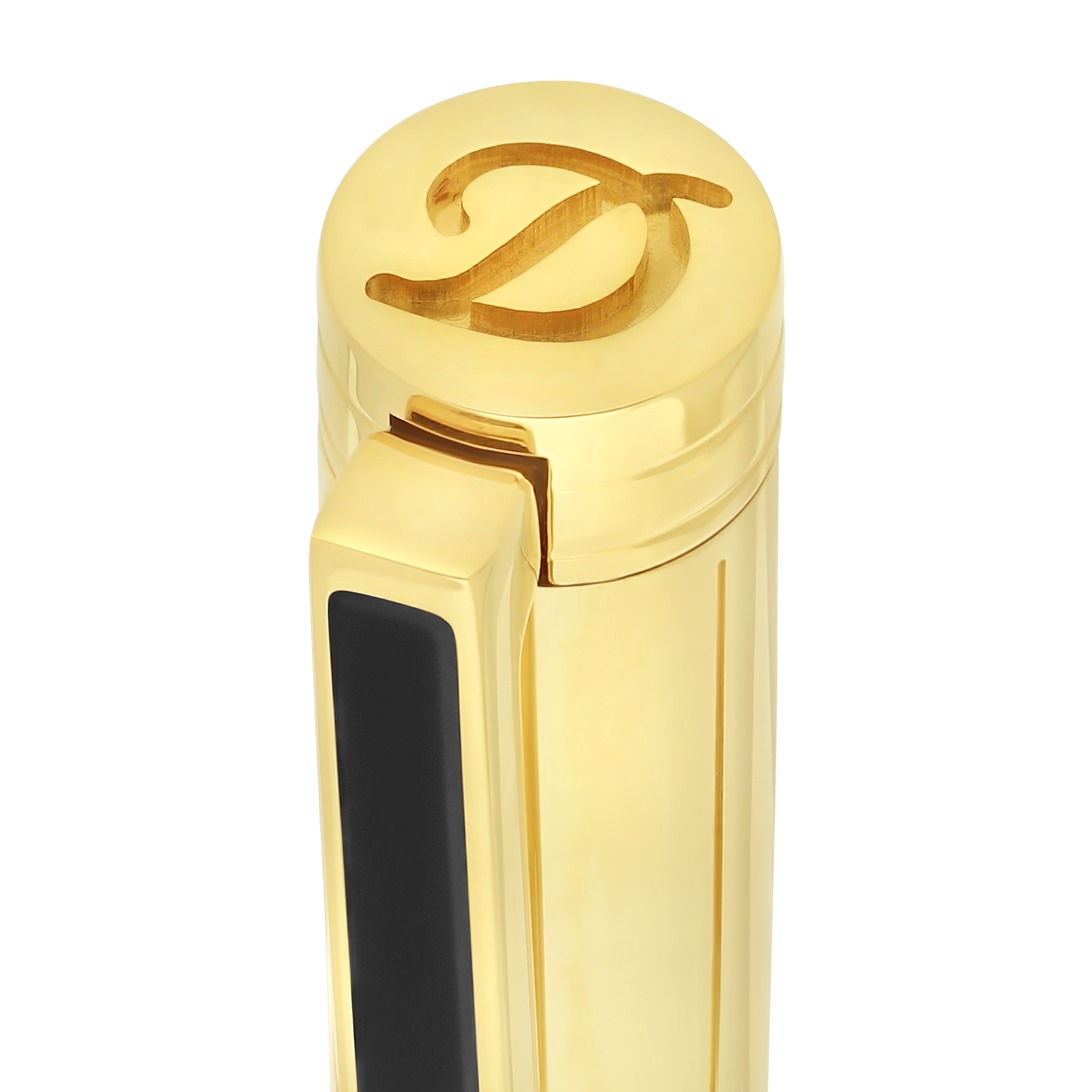 ST Dupont Classique Black & Gold Ballpoint Pen - Image 2
