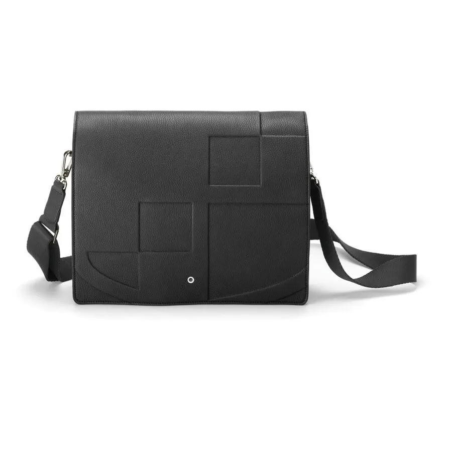 Graf von Faber-Castell Black Leather Messenger Bag
