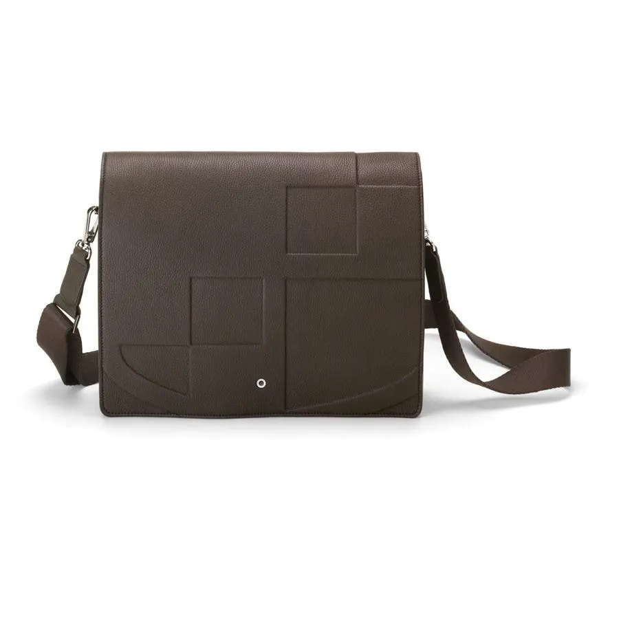 Graf von Faber-Castell Dark Brown Leather Messenger Bag