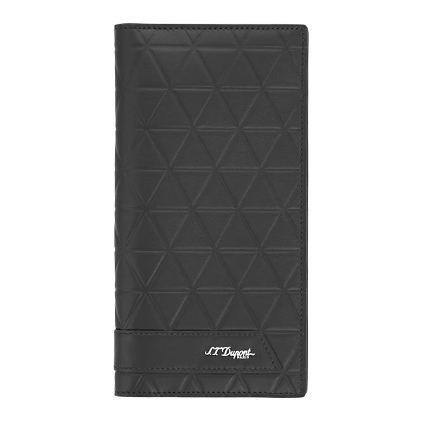 S.T. Dupont Firehead Black Leather Long Wallet