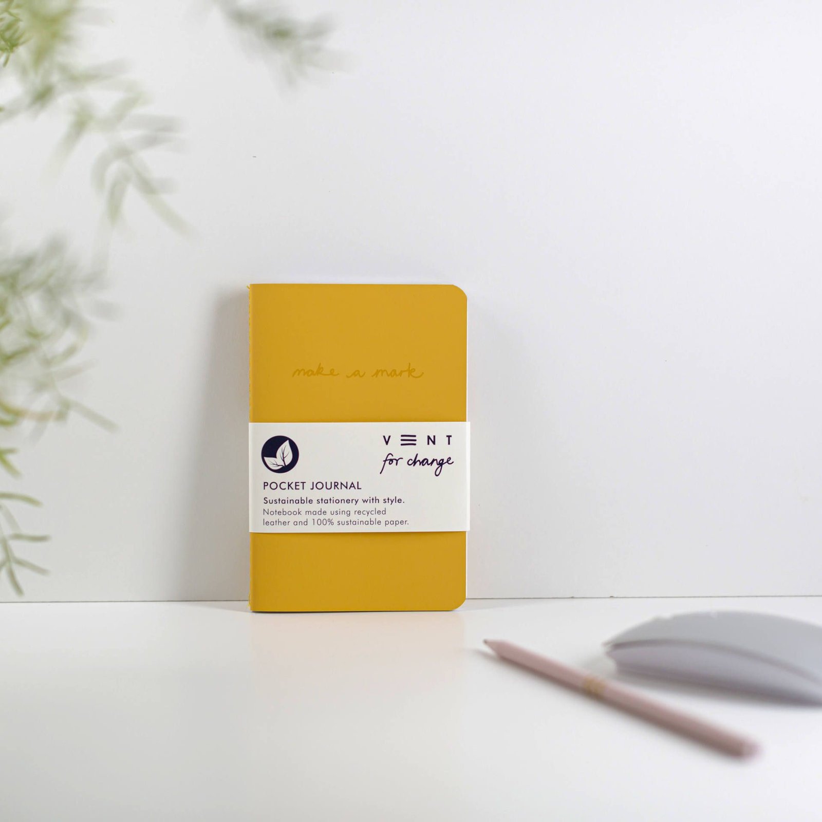 Vent For Change – Pocket Make A Mark Notebook – Yellow