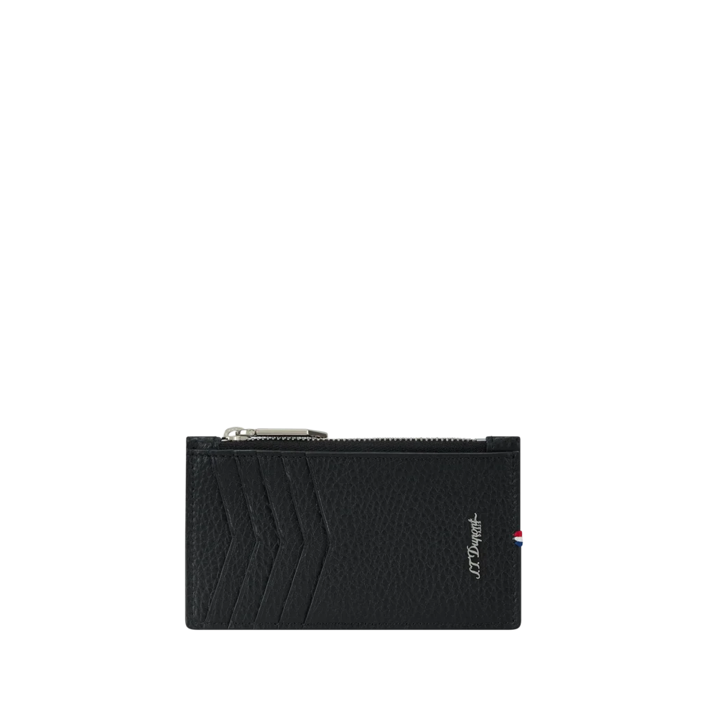 S.T.Dupont Neo Capsule Grained Black Credit Card Holder & Coin Purse