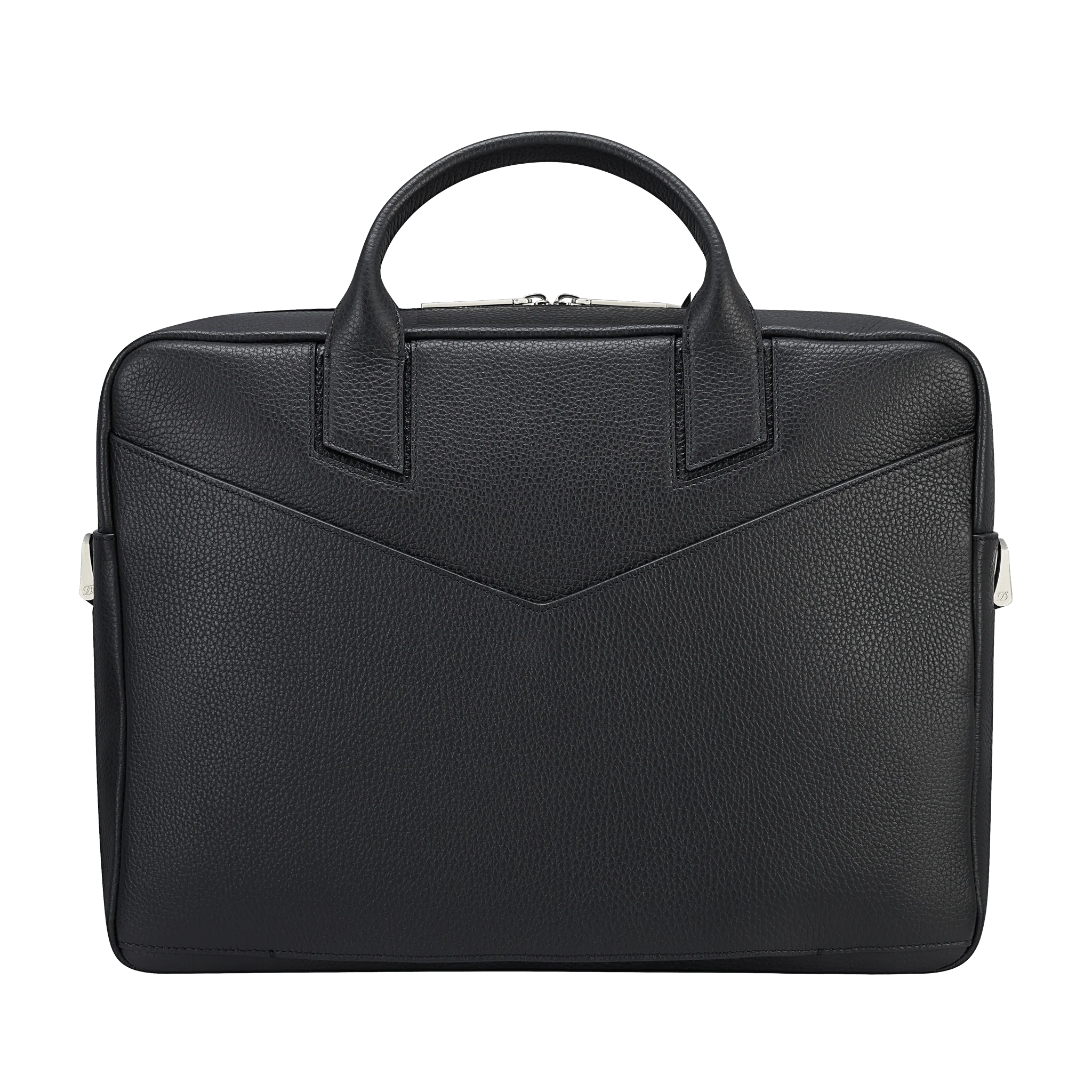 S.T. Dupont Neo Capsule Black Leather Laptop Bag - Image 5