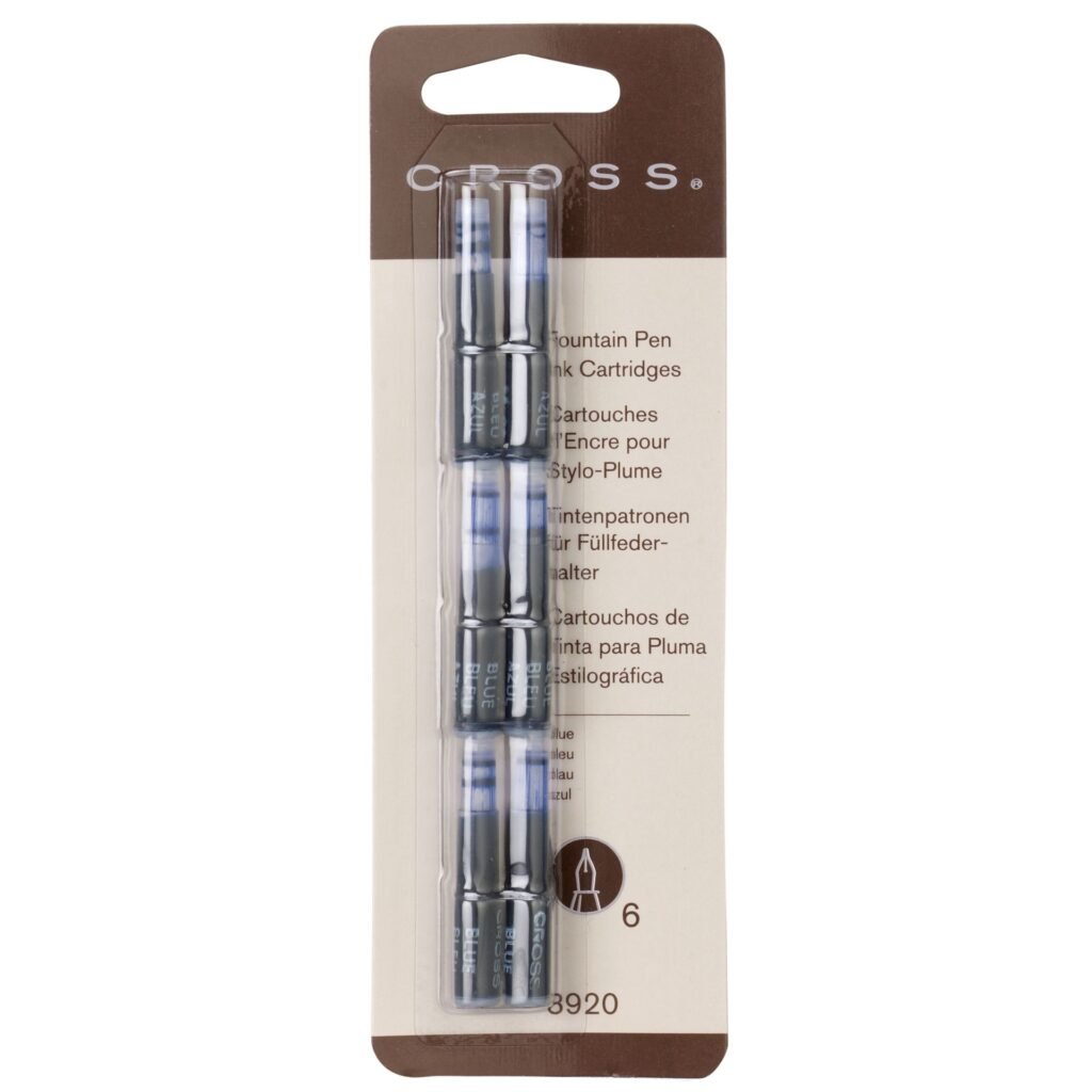 Cross 6 Ink Cartridges Blue