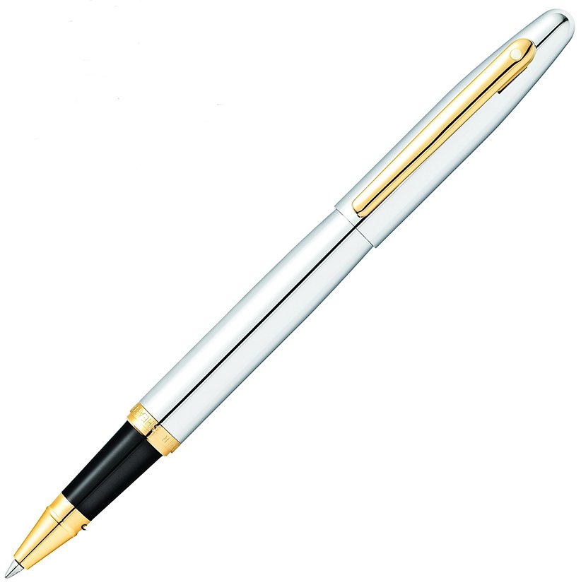 Sheaffer VFM Chrome Gold Trim Rollerball