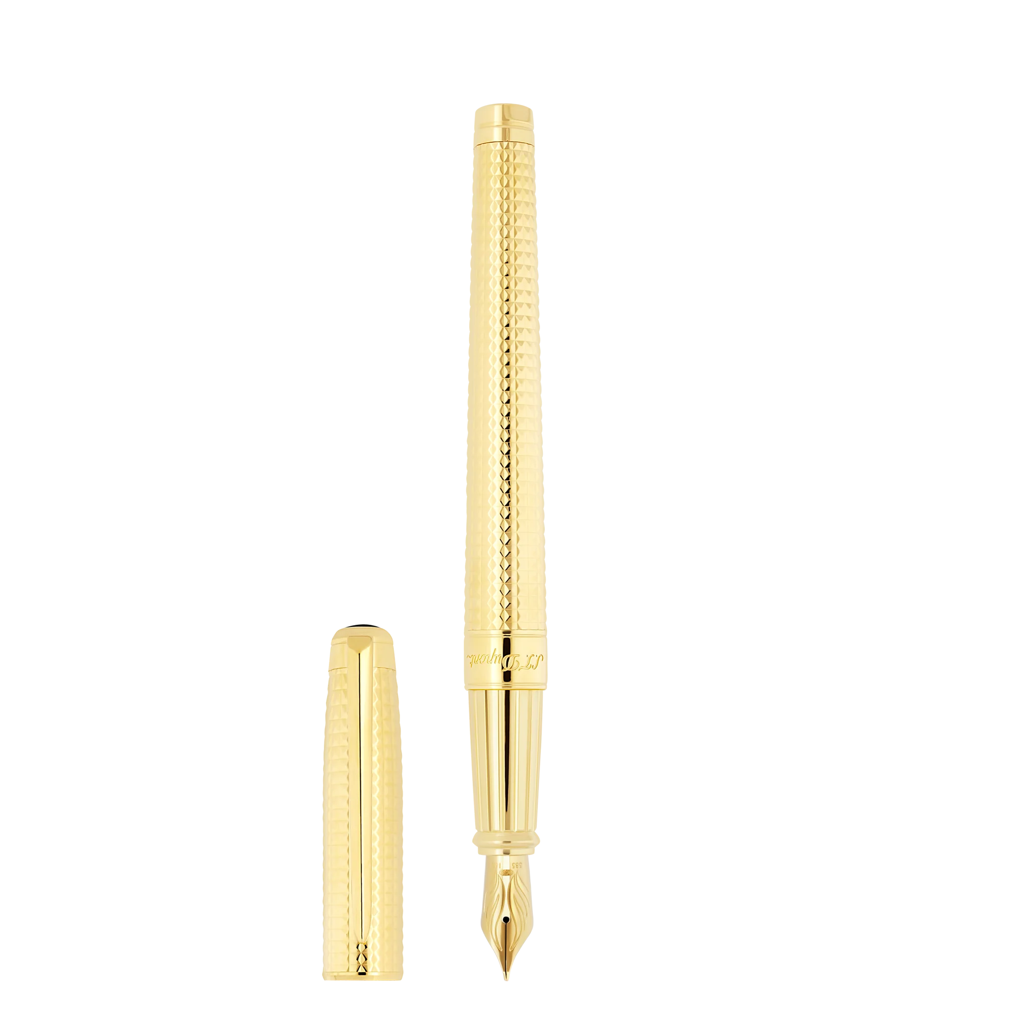 S.T Dupont Line D Eternity L Golden Fountain Pen - Image 4