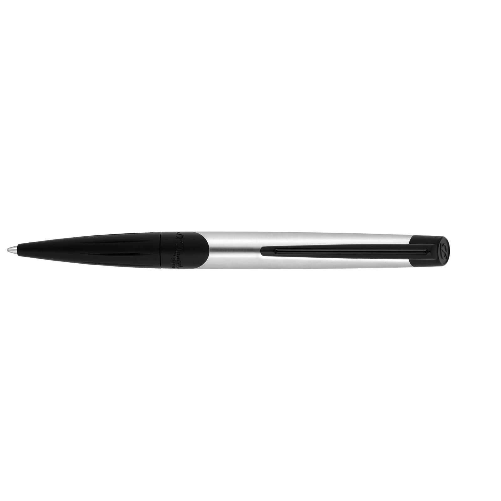 S.T. Dupont Defi Mil Chrome/Black Ballpoint Pen - Image 4