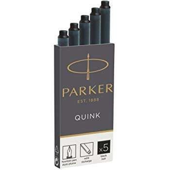 Parker Quink Black 5 Cartridges