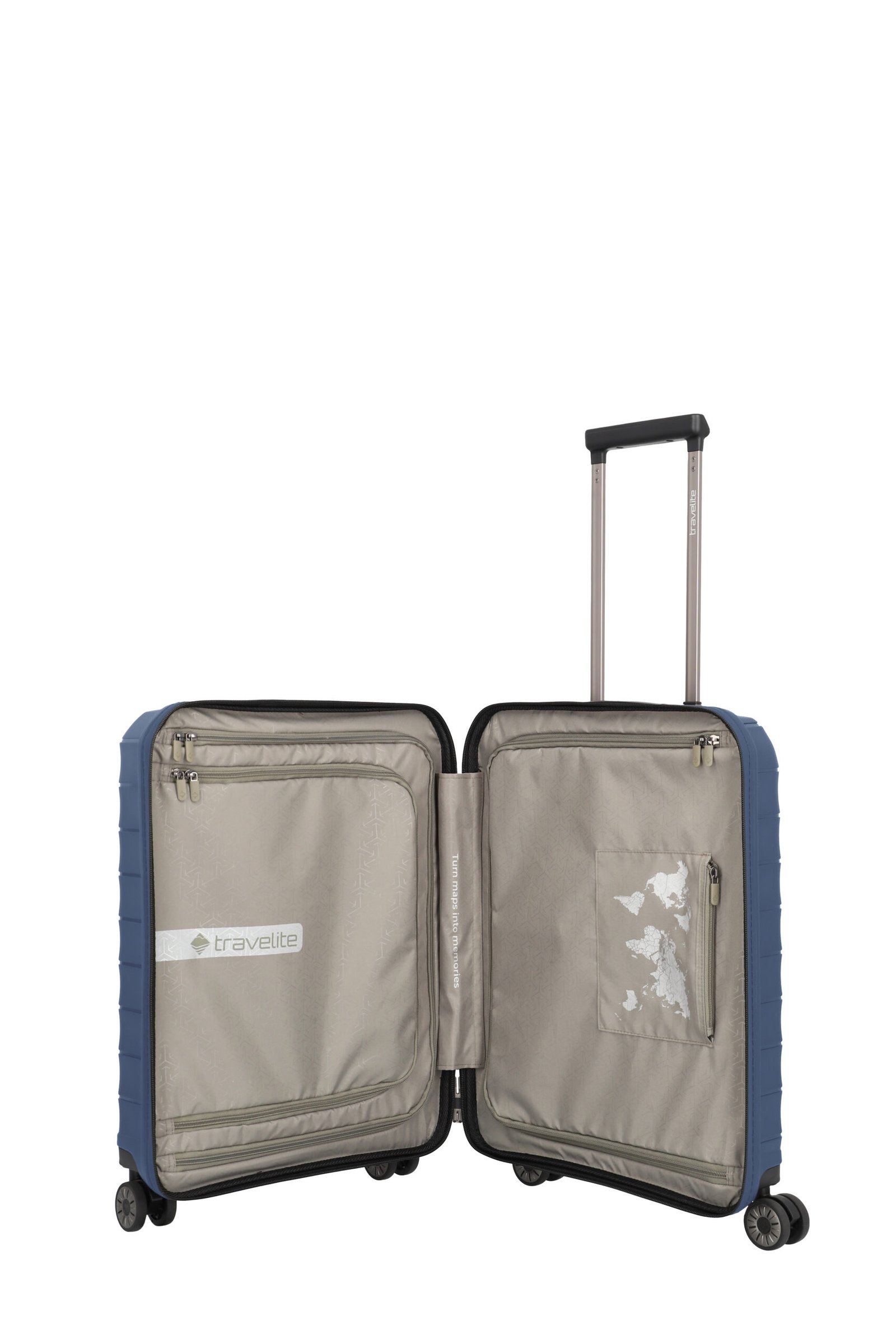 Travelite Mooby Navy Small Suitcase w/Front Pocket - Image 8