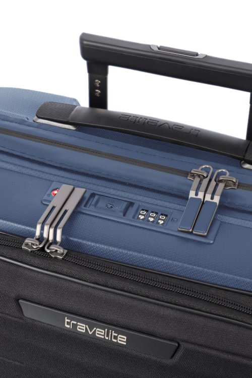 Travelite Mooby Navy Small Suitcase w/Front Pocket - Image 3
