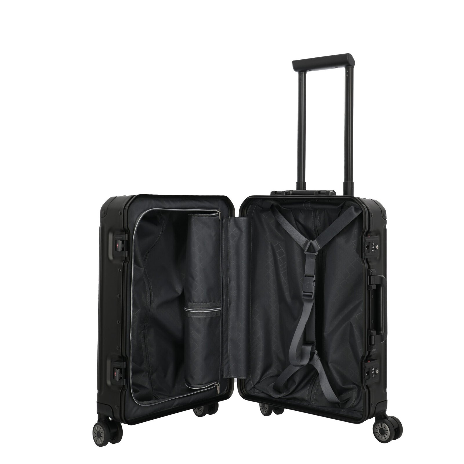 Travelite Next Aluminium Small Black Trolley - Image 7