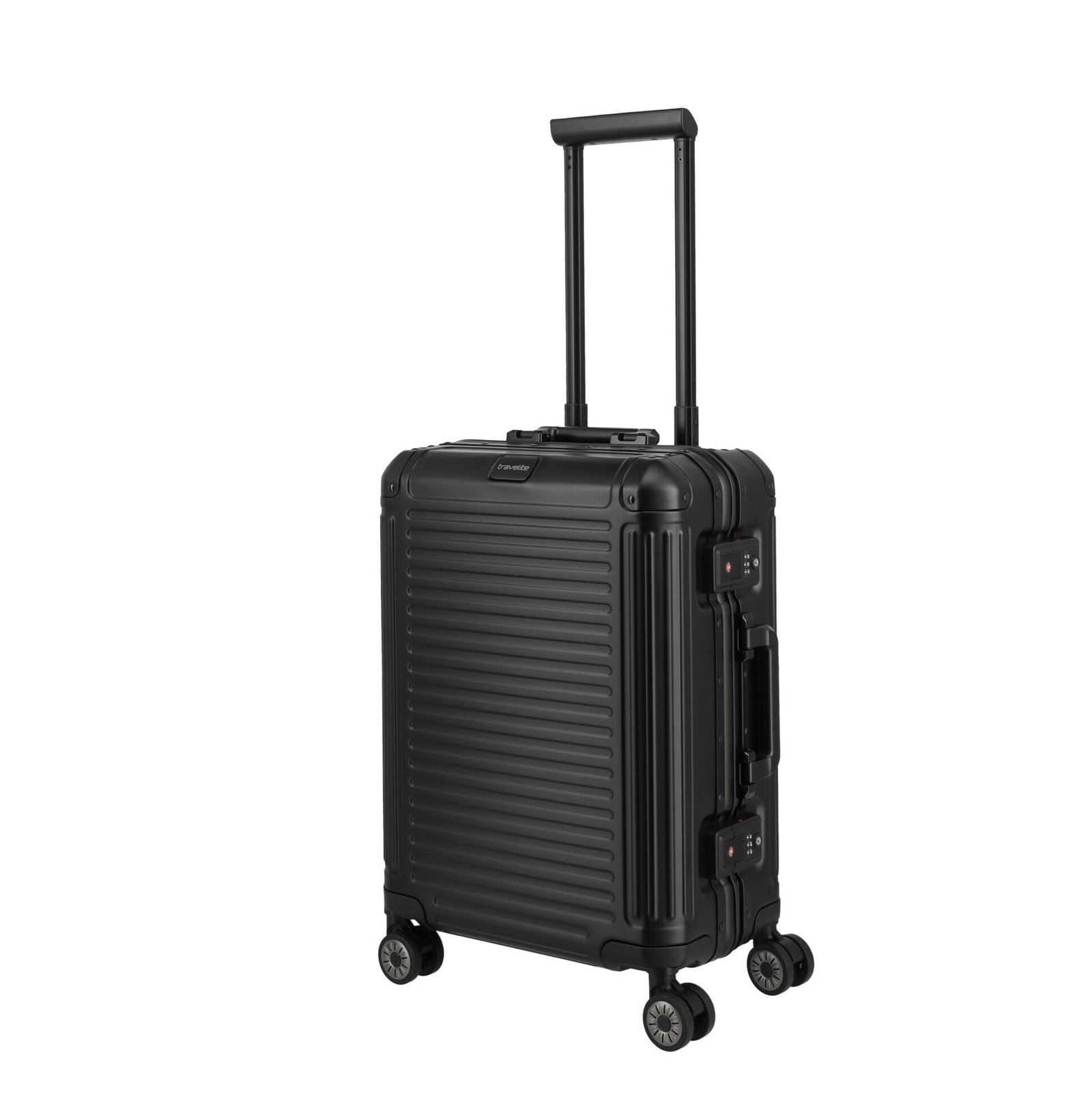 Travelite Next Aluminium Small Black Trolley - Image 2
