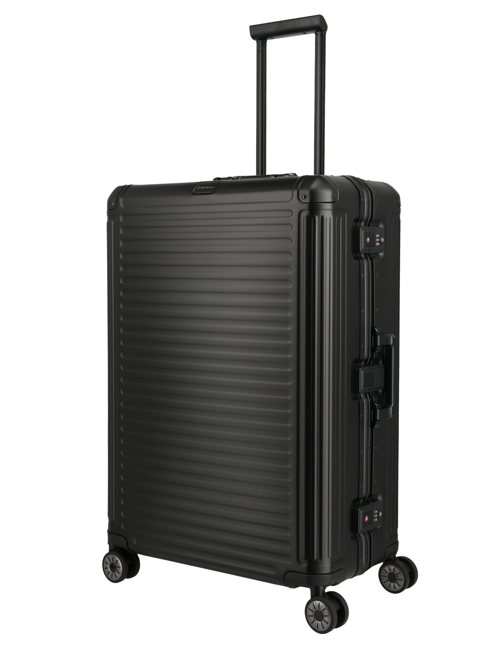Travelite Next Aluminium Black Large Suitcase - Image 2