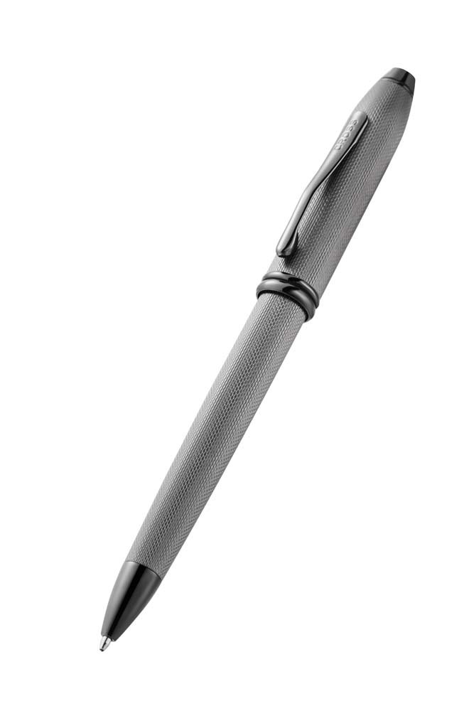 Cross Townsend Polished Slate Grey Diamond Pattern Ballpoint Pen - Image 3