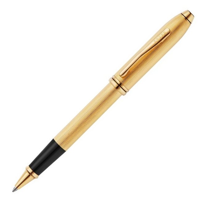 Cross Townsend 23KT Gold-plated Diamond Pattern Rollerball Pen