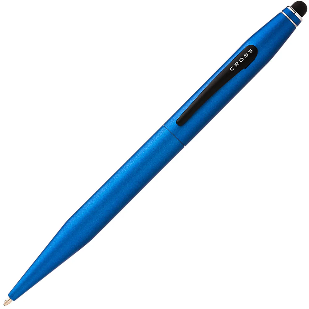 Cross Tech 2 Metallic Blue Black Trim Dual-Function Pen with Stylus