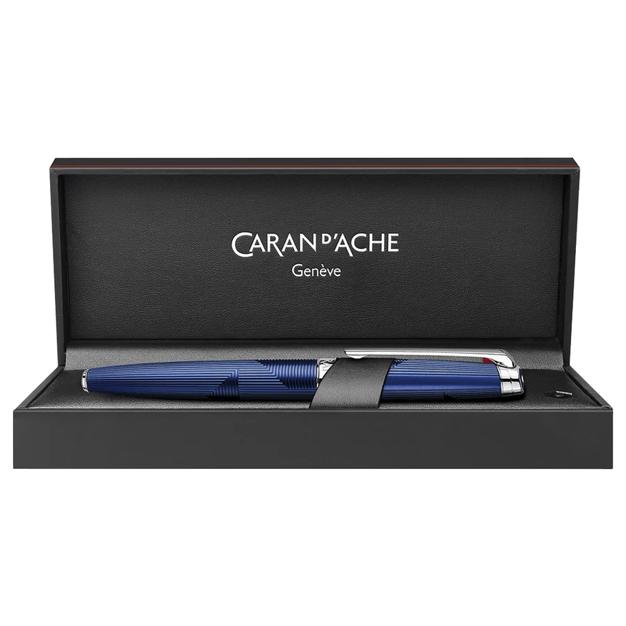 Caran d’Ache Leman Bleu Marin Roller Pen - Image 4