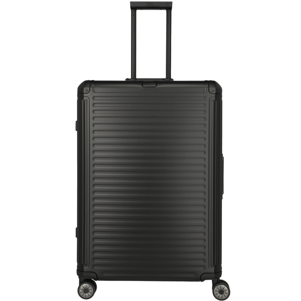 Travelite Next Aluminium Black Large Suitcase