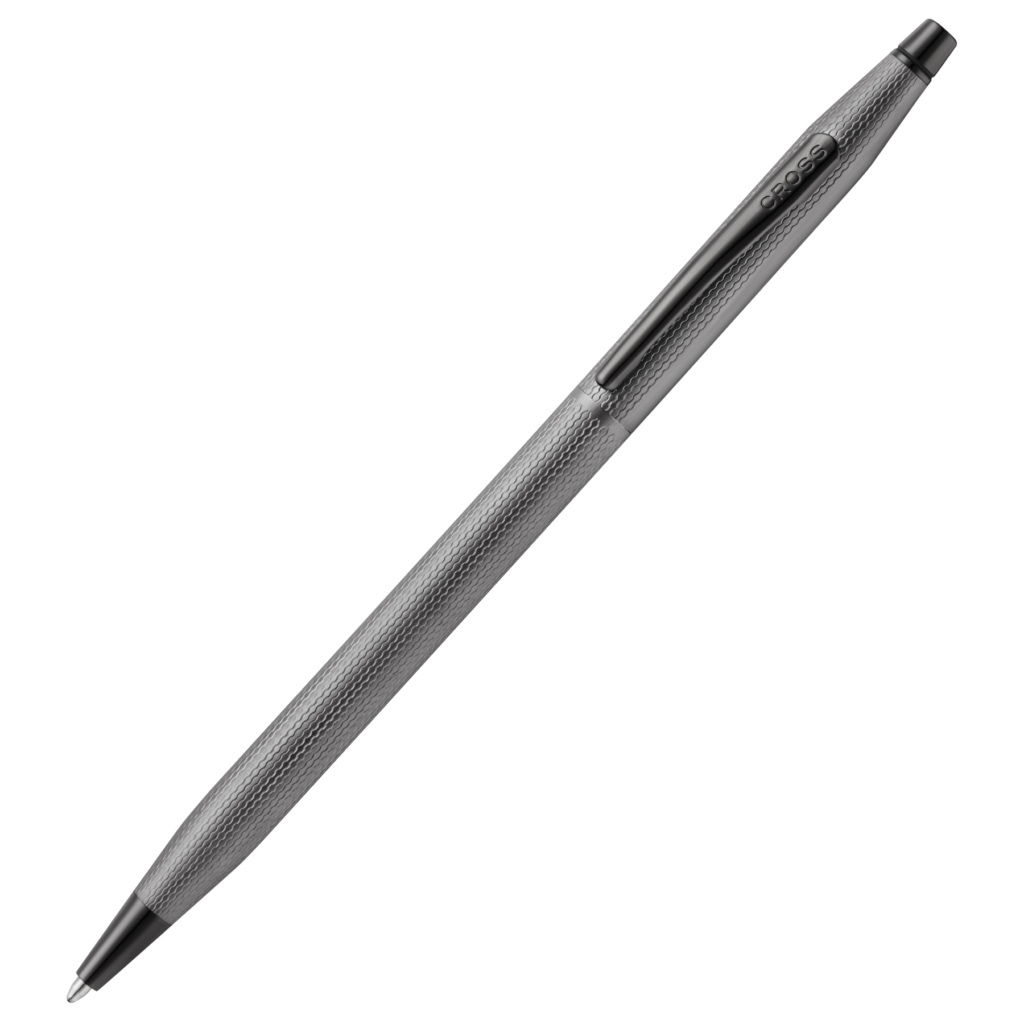 Cross Classic Century Slate Grey Engraved Diamond Pattern with Slate Grey PVD Trim Ballpoint Pen