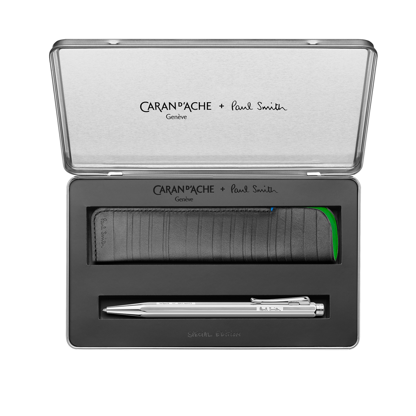 Caran d’Ache Ecridor Paul Smith Edition Ballpoint Pen and Leather Case - Image 3