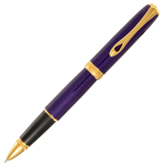 Diplomat Excellence A2 Violet Rain Gold Rollerball Pen