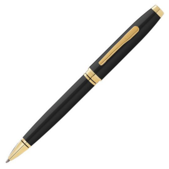Cross Coventry Black Lacquer Gold Trim Ball Pen