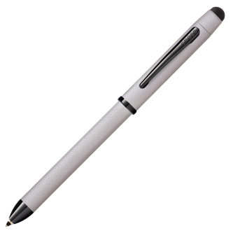 Cross Tech3+ Brushed Chrome with Black PVD Multi-Function Pen