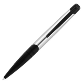S.T. Dupont Defi Mil Chrome/Black Ballpoint Pen