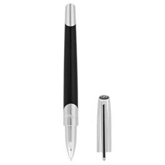 S.T. Dupont Defi Millennium Black & Chrome Rollerball Pen