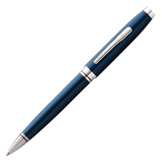 Cross Coventry Blue Lacquer with Chrome Trim Rollerball Pen
