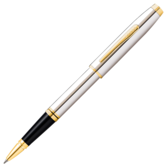Cross Coventry Polished Chrome with Gold-Tone Rollerball Pen