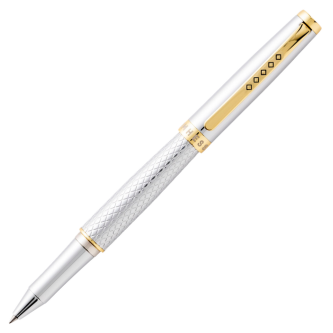 Tom Hessin Magnetic Series Ritz with Gold Plated Trim Rollerball Pen