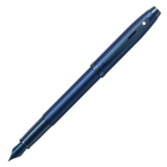 Sheaffer 100 Satin Blue Fountain Pen