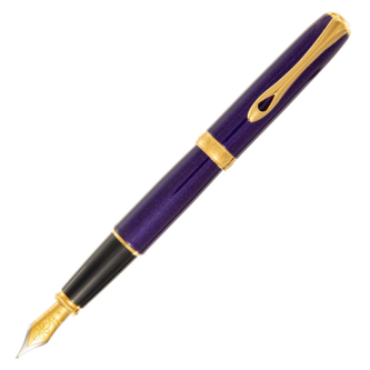 Diplomat Excellence A2 Violet Rain Gold Fountain Pen