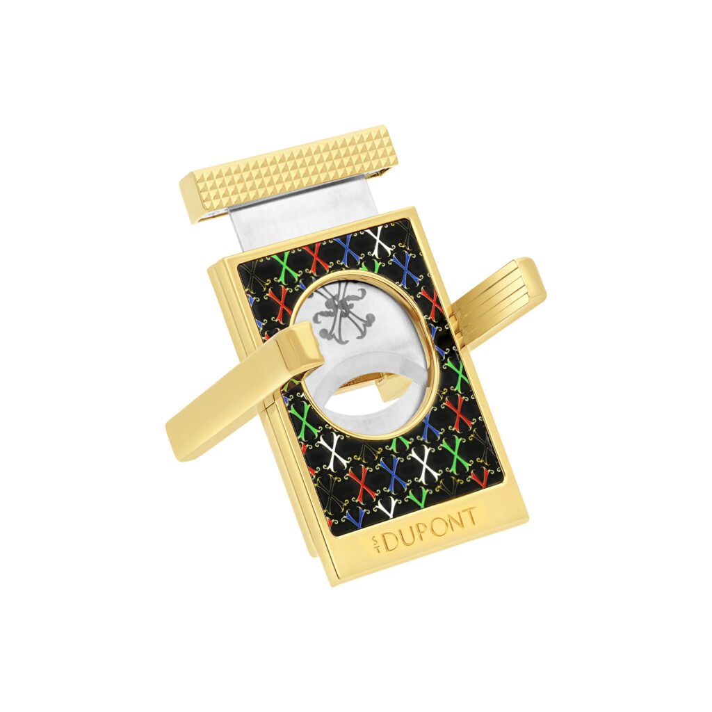 St Dupont CC Stand Fuente Golden Black Cigar Cutter