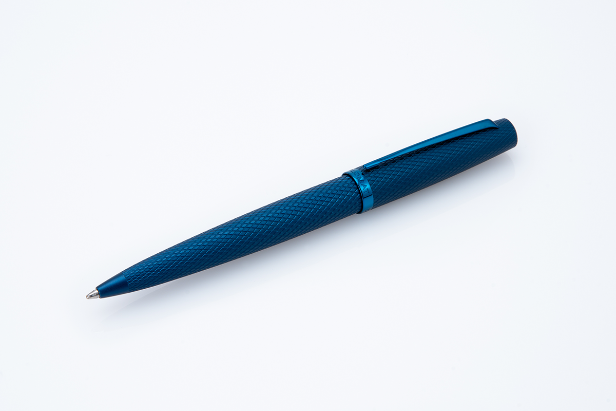 Diplomat Viper Blue Guilloche Ballpoint Pen - Image 2