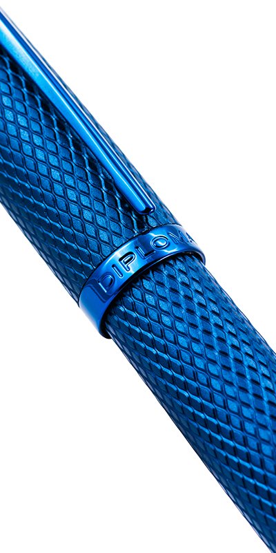 Diplomat Viper Guilloche Blue Fountain Pen - Image 2