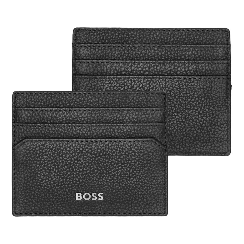 Hugo Boss Classic Grained Black Card Holder