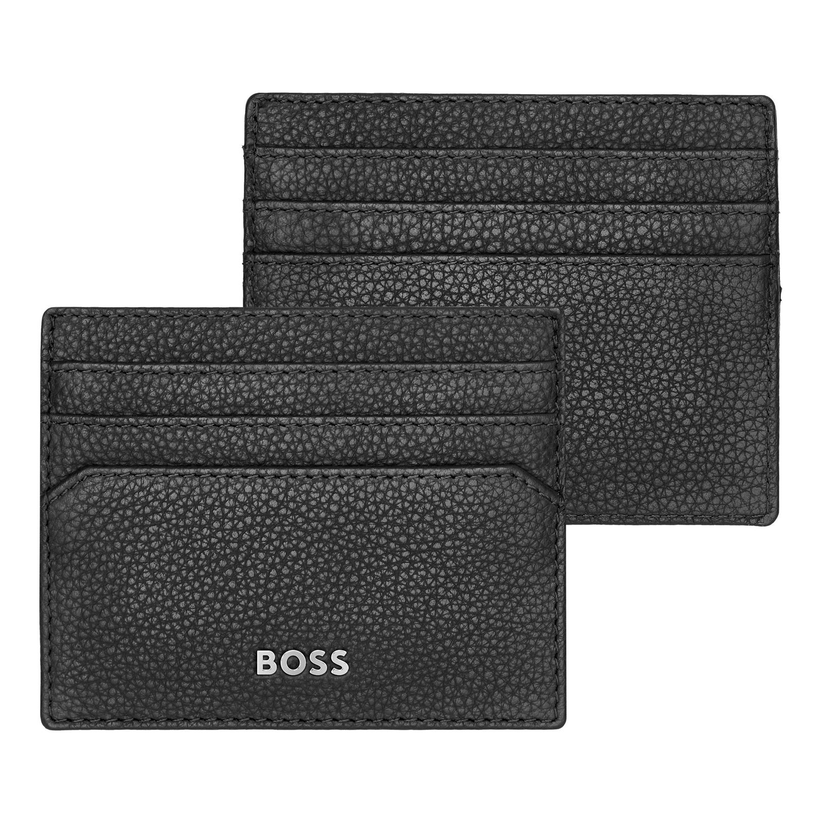 Hugo Boss Classic Grained Black Card Holder