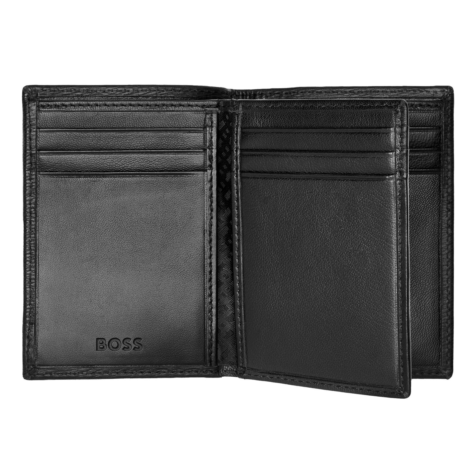 Hugo Boss Iconic Black Trifold Card Holder - Image 5