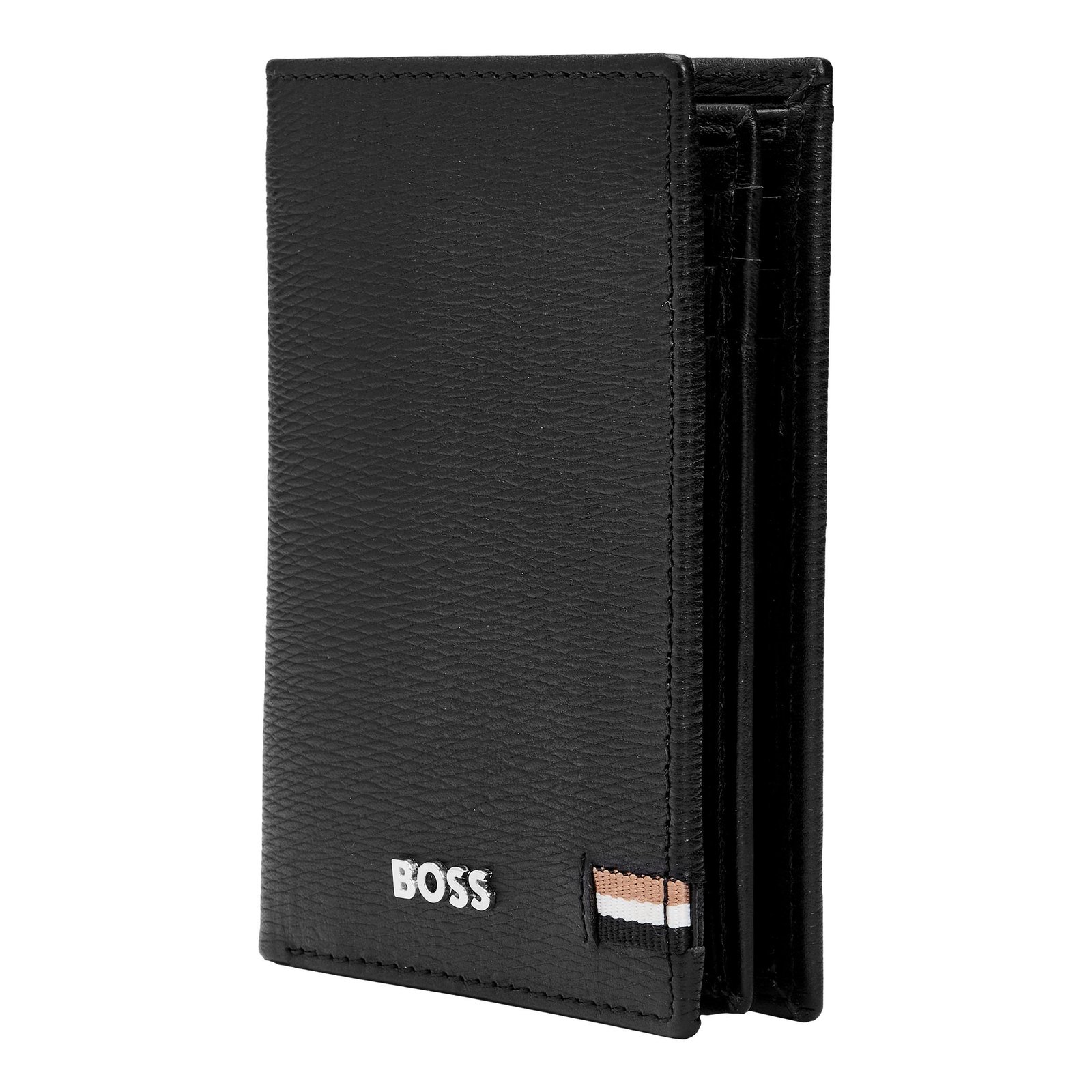 Hugo Boss Iconic Black Trifold Card Holder - Image 4