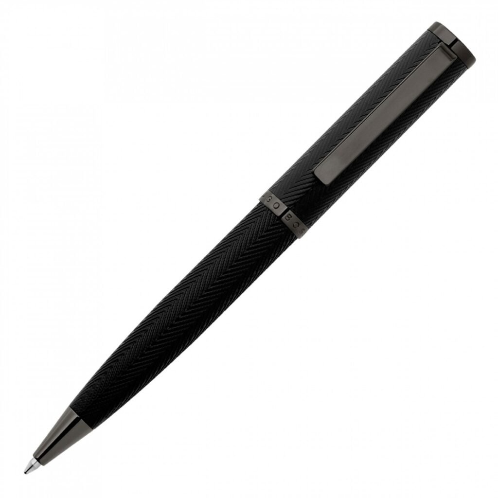 Hugo Boss Formation Herringbone Black Ballpoint Pen