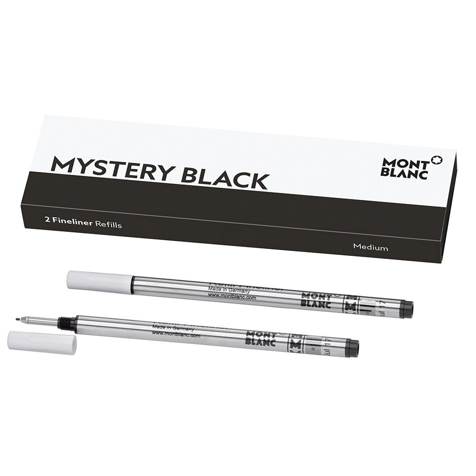 Montblanc Fineliner Refill Mystery Black Twin Pack – Medium Nib