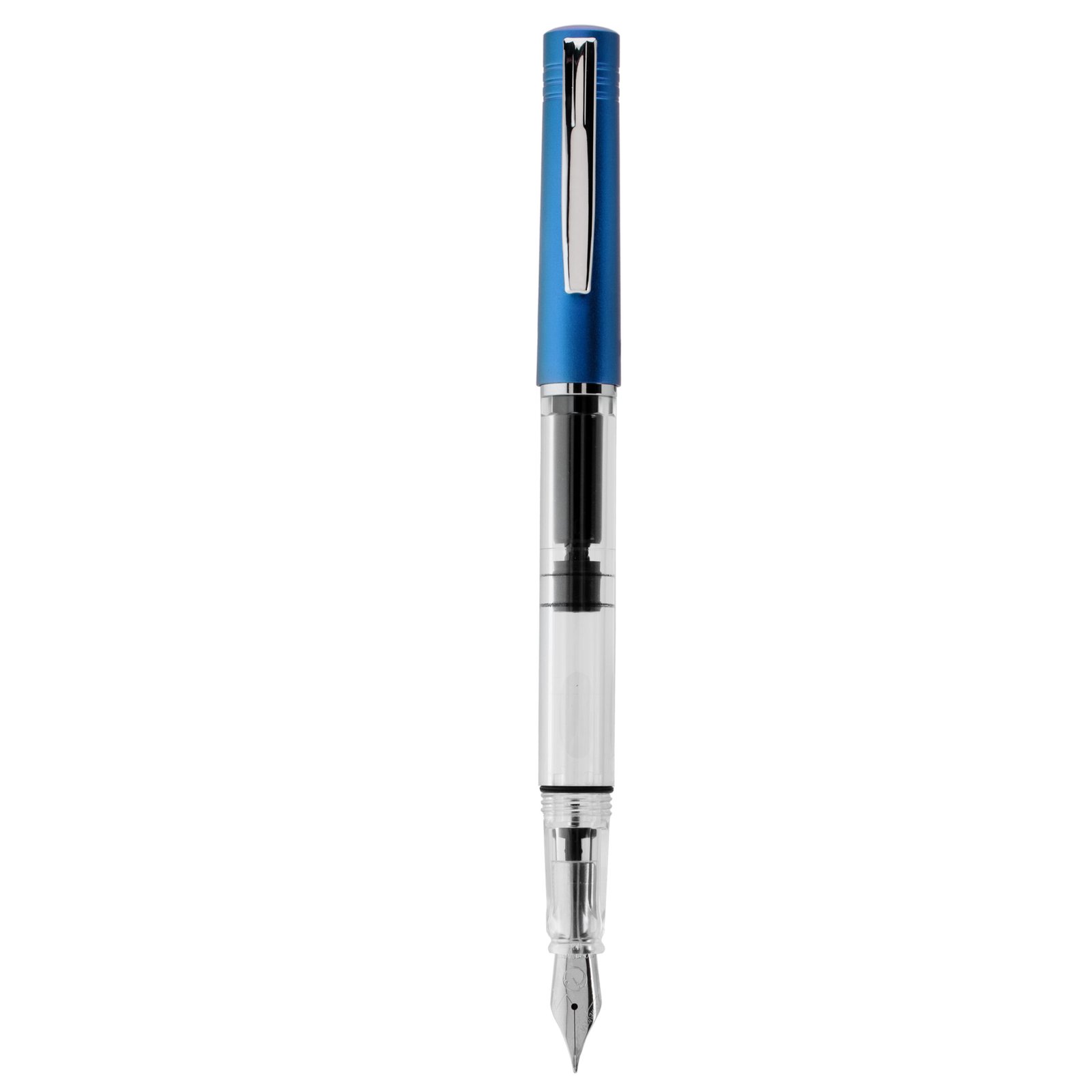 Monteverde MP1 piston filling system Bright Blue M Fountain Pen - Image 3